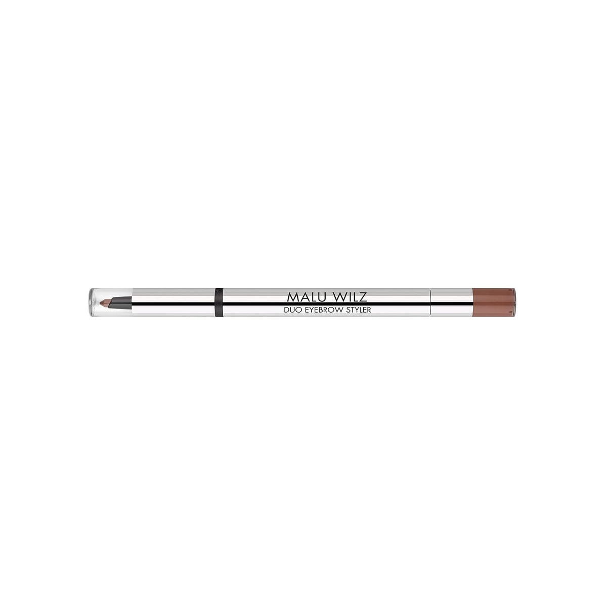 Malu Wilz Duo Eyebrow Styler Nr.5 Mittelbraun I Augenbrauenstift wasserfest I Eyebrow Pencil I Perfektioniert und akzentuiert die Augenbrauen eindrucksvoll