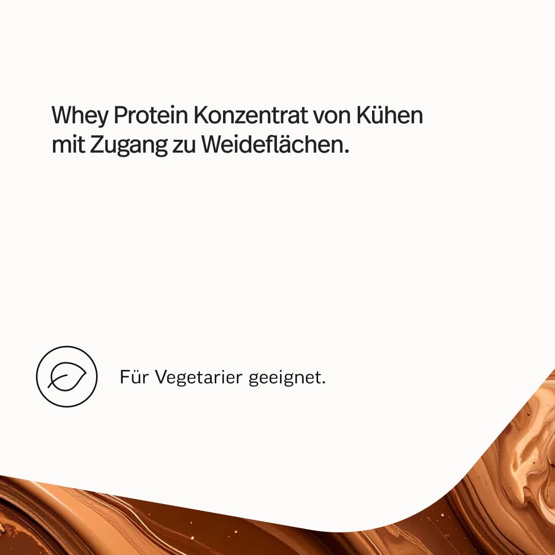 edubily® Whey Protein Konzentrat - Aus Milch von Kühen mit Weidezugang - Ohne Zucker & mit Stevia gesüßt - Optimale Löslichkeit - Made in Germany (750 g, Vanille)
