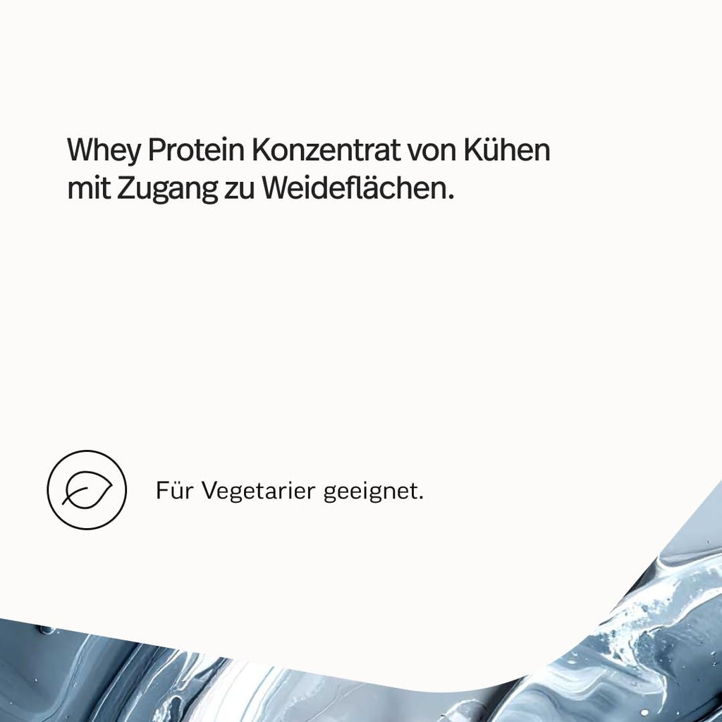 edubily® Whey Protein Konzentrat - Aus Milch von Kühen mit Weidezugang - Ohne Zucker & mit Stevia gesüßt - Optimale Löslichkeit - Made in Germany (750 g, Vanille)