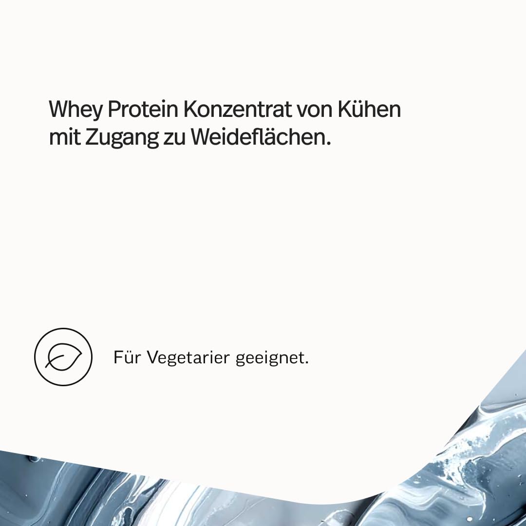 edubily® Whey Protein Konzentrat - Aus Milch von Kühen mit Weidezugang - Ohne Zucker & mit Stevia gesüßt - Optimale Löslichkeit - Made in Germany (750 g, Vanille)
