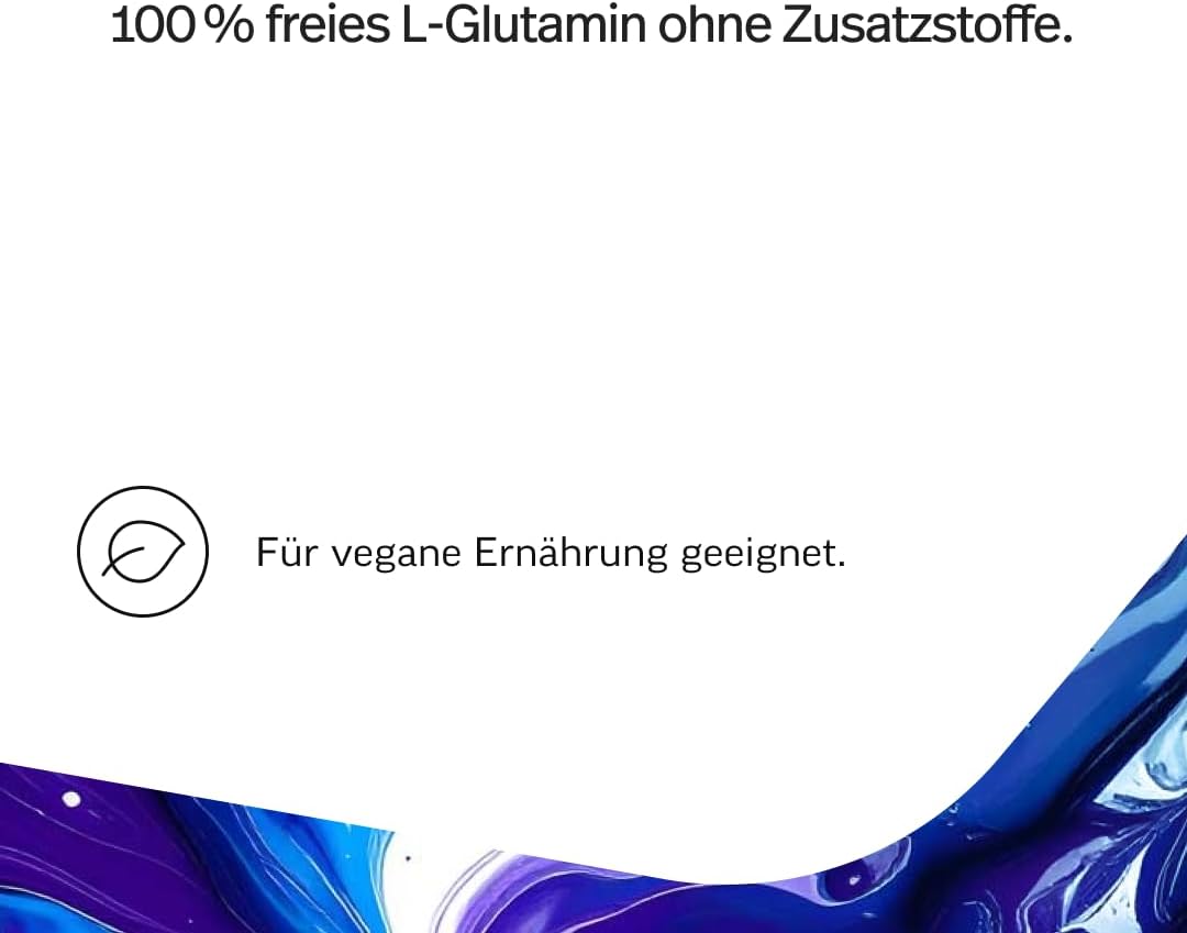 edubily® L-Glutamin Pulver - Vegane Aminosäure aus Fermentation - Ohne Aroma - Pures L-Glutamin ohne Zusätze (500 g Pulver)
