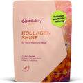 edubily® Kollagen Shine Drink – Beauty-Drink mit Kollagen Hydrolysat aus Weidehaltung, Hyaluronsäure, Vitamin E, Q10 & Biotin (450 g, Pur)