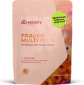 edubily® Frauen Multi Plus – Multivitamin & Mineralstoff-Drink für Frauen - Mit Calcium, Magnesium, Zink, Vitamin D & B-Vitaminen, Kreatin, Q10 & Kollagen - Zuckerfrei (360 g, Maracuja)