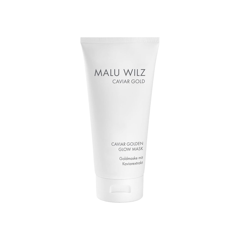 Malu Wilz Caviar Golden Glow Mask 50ml I Gesichtsmaske Frauen I Feuchtigkeitsspendende Face Mask mit Kaviar Extrakt & Gold I Revitalisiert müde Haut