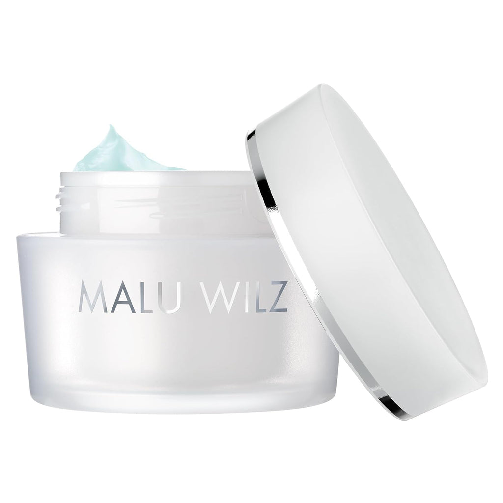 MALU WILZ HYDRO GLOW MOISTURE CREAM 50 ml – 24h Feuchtigkeitscreme mit Aquaporin, NMF, Jojobaöl & Panthenol – für normale bis trockene Haut – inkl. Refill