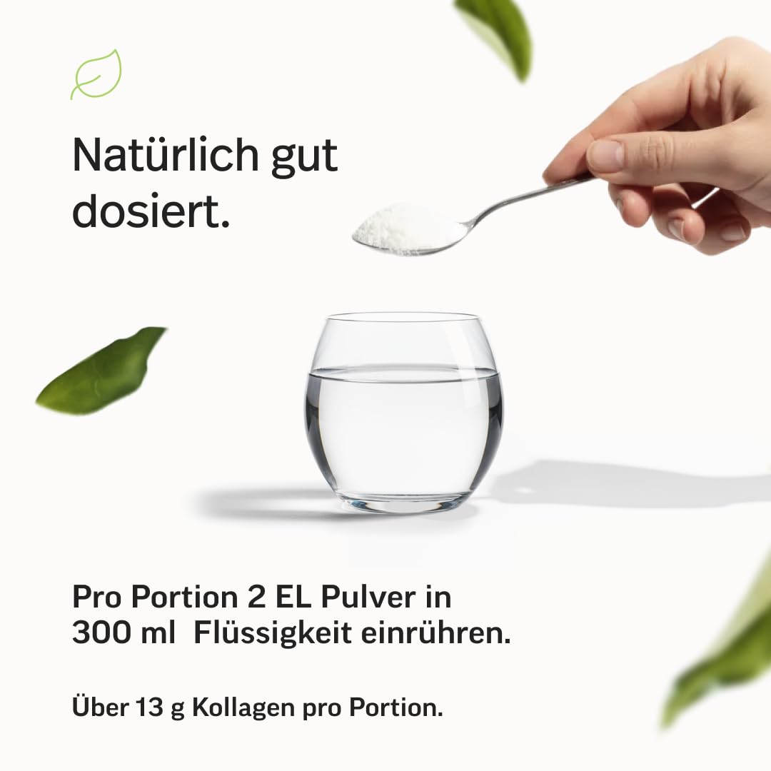 edubily® Kollagen-Hydrolysat - Kollagen Pulver als hochwertige Proteinergänzung im Alltag - aus Weidehaltung, Vitamin C, Zink, Kupfer, Mangan & Kieselsäure - 1 Portion täglich (750 g, ohne Geschmack)