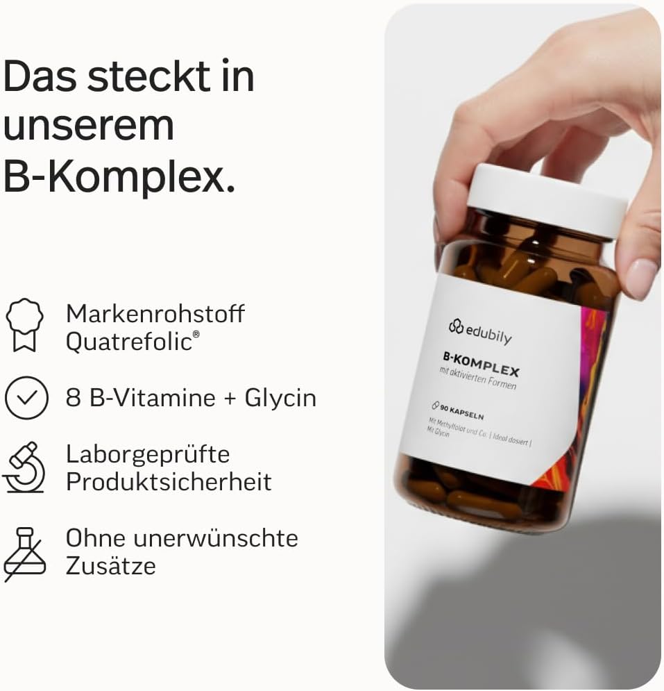 edubily® Vitamin B Komplex, 90 Kapseln