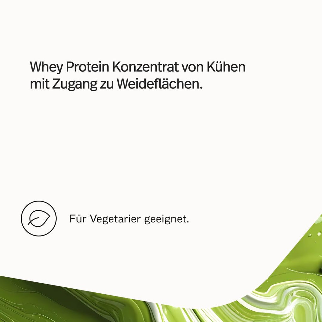 edubily® Whey Protein Konzentrat - Aus Milch von Kühen mit Weidezugang - Ohne Zucker & mit Stevia gesüßt - Optimale Löslichkeit - Made in Germany (750 g, Vanille)