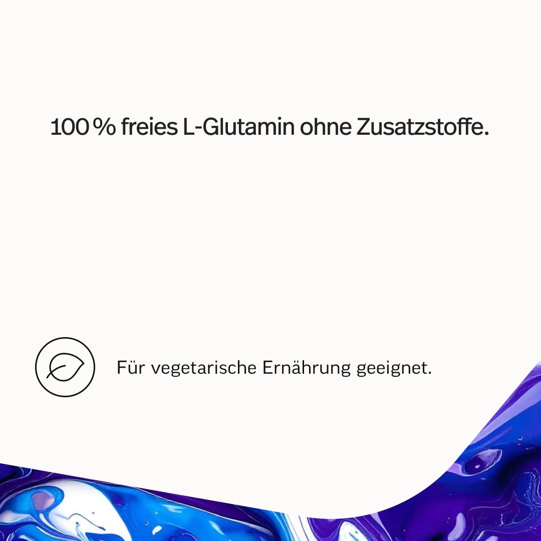 edubily® L-Glutamin Pulver - Vegane Aminosäure aus Fermentation - Ohne Aroma - Pures L-Glutamin ohne Zusätze (500 g Pulver)