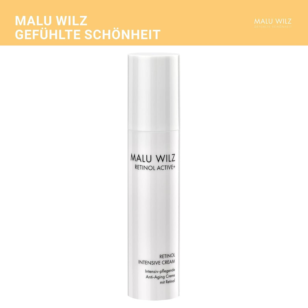 Malu Wilz Retinol Intensive Cream 50ml - Pflegende Retinol Creme mit Anti Aging Effekt für eine verjüngte Haut, Vitamin A zur natürlichen Hautregeneration
