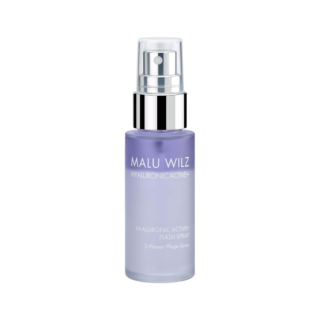 Malu Wilz Hyaluronic Active + Flash Spray 30 ml I Erfrischende Skincare Gesichtspflege-Serum mit Hyaluron-Wirkstoff-Formel mit Dual-Effekt I Booster I Vegan