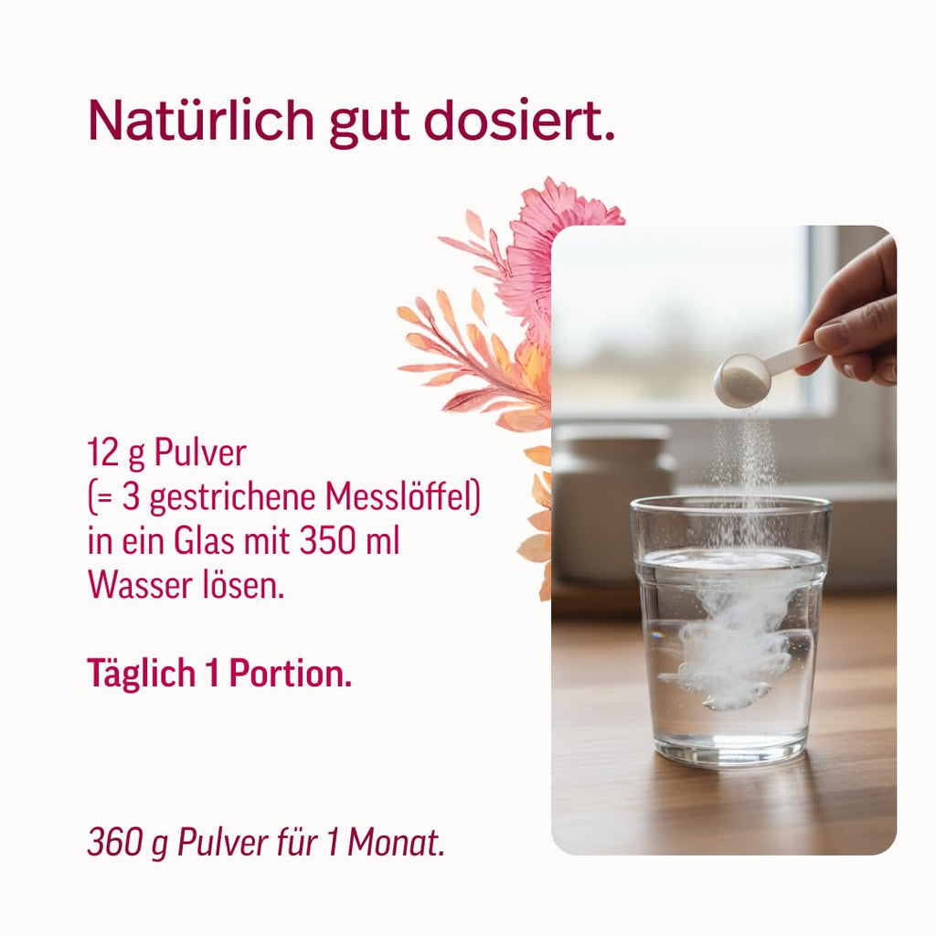 edubily® Frauen Multi Plus – Multivitamin & Mineralstoff-Drink für Frauen - Mit Calcium, Magnesium, Zink, Vitamin D & B-Vitaminen, Kreatin, Q10 & Kollagen - Zuckerfrei (360 g, Maracuja)