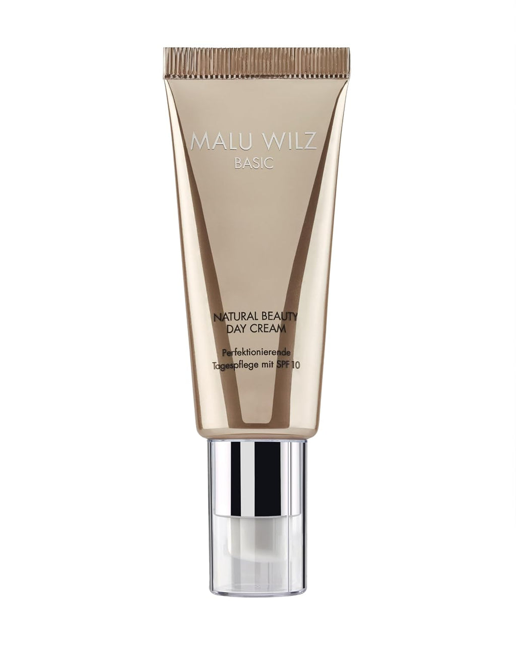 Malu Wilz Natural Beauty Day Cream 40ml I Erfrischende Skincare Gesichtspflege-Creme mit Glycerin & Panthenol I Mit UVA/UVB 10 I Mit Pigmentperlen I Vegan