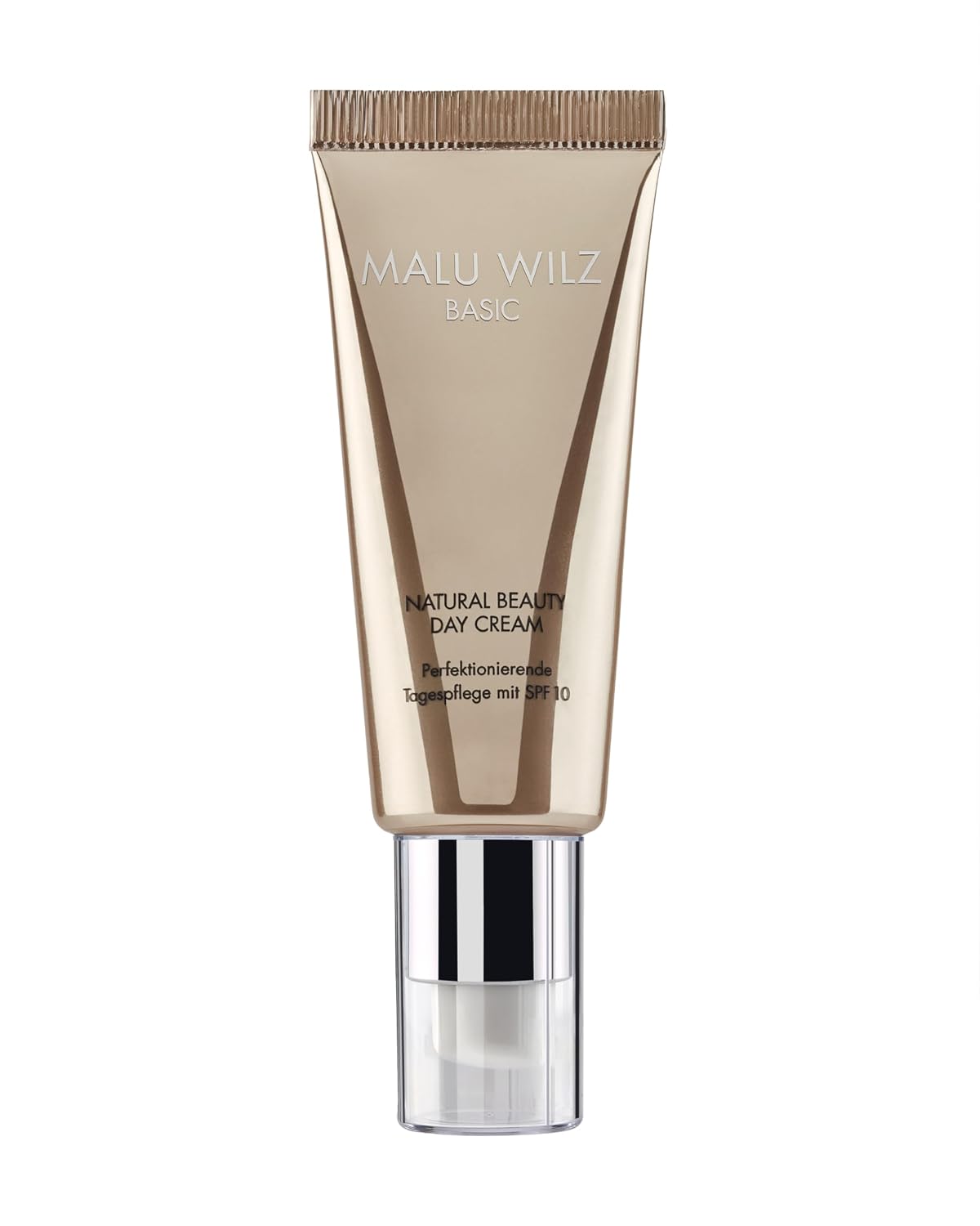 Malu Wilz Natural Beauty Day Cream 40ml I Erfrischende Skincare Gesichtspflege-Creme mit Glycerin & Panthenol I Mit UVA/UVB 10 I Mit Pigmentperlen I Vegan