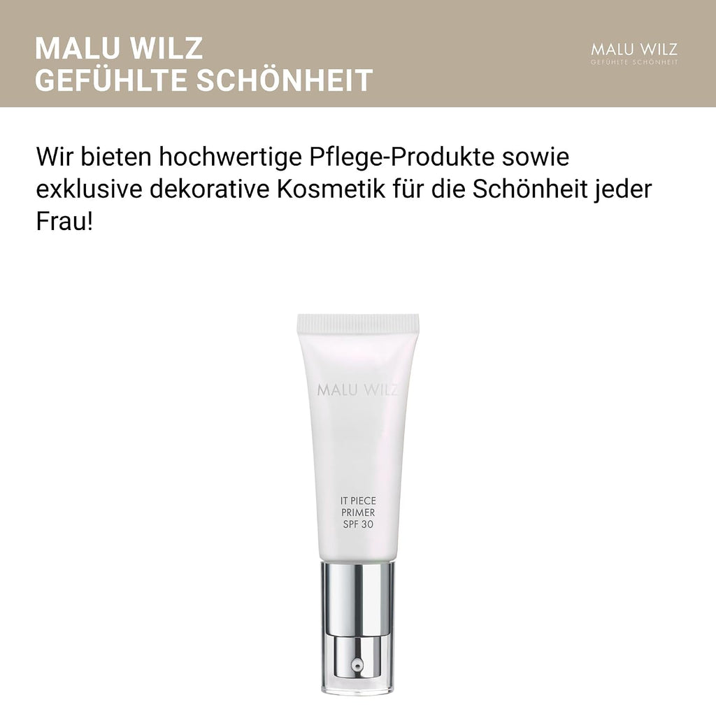 Malu Wilz It Piece Primer SPF 30 I 20 ml I Primer Make up Grundierung mit Sonnenschutz I Die perfekte Basis für die Foundation I Natürliche Schönheit