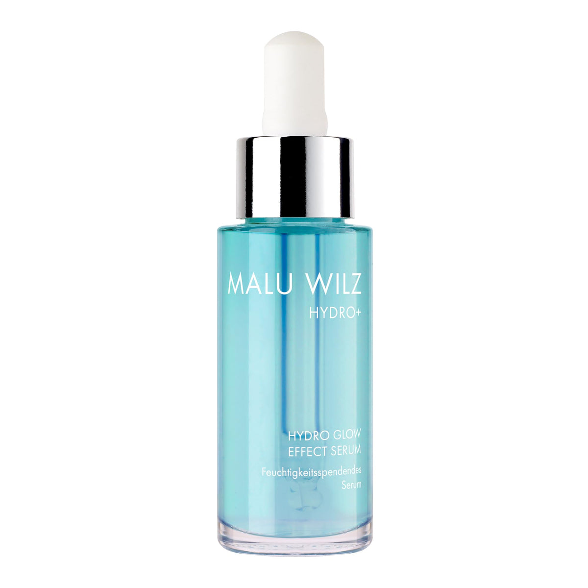 MALU WILZ HYDRO GLOW MOISTURE CREAM 50 ml – 24h Feuchtigkeitscreme mit Aquaporin, NMF, Jojobaöl & Panthenol – für normale bis trockene Haut – inkl. Refill