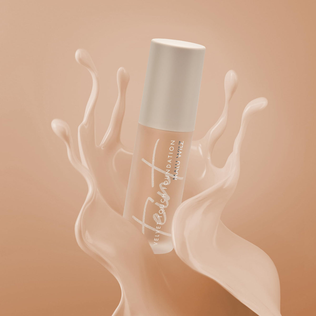 Malu Wilz Velvet Touch Foundation Sand Rose Cake 30ml I Skincare Creme Make up für makellosen Teint I Kaschiert Unebenheiten, Augenringe, Fältchen