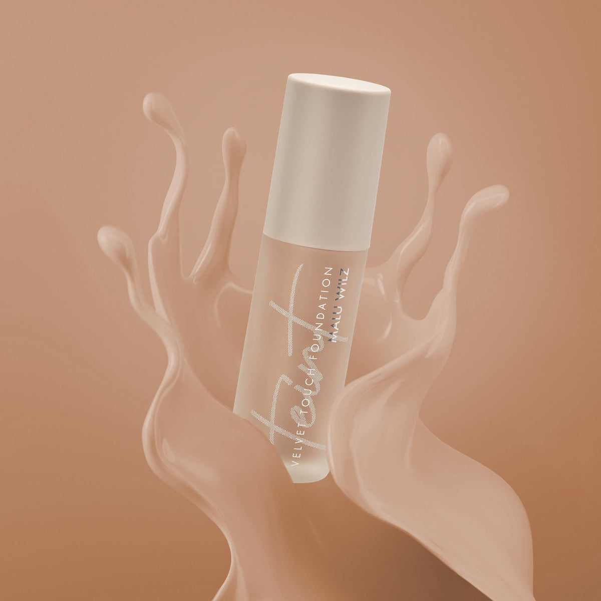 Malu Wilz Velvet Touch Foundation Sand Rose Cake 30ml I Skincare Creme Make up für makellosen Teint I Kaschiert Unebenheiten, Augenringe, Fältchen