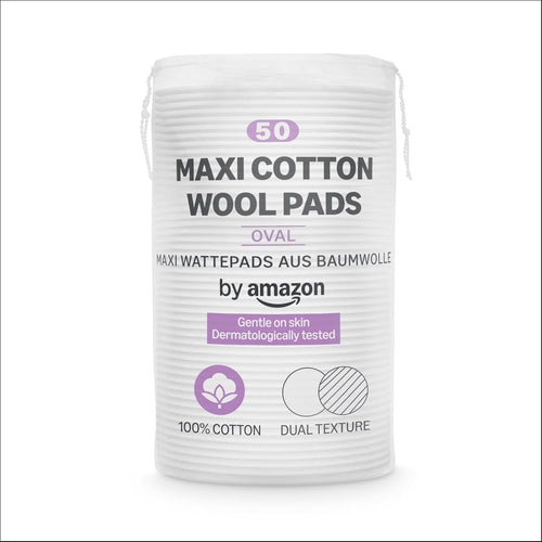 by Amazon Wattepads, doppelte Textur, 100% Baumwolle, 120 Pads