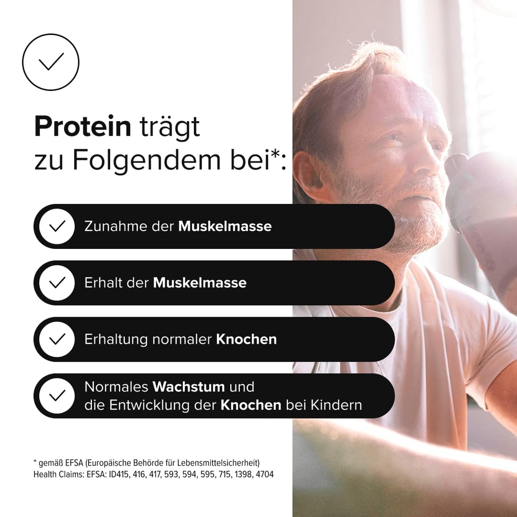 edubily® Whey Protein Konzentrat - Aus Milch von Kühen mit Weidezugang - Ohne Zucker & mit Stevia gesüßt - Optimale Löslichkeit - Made in Germany (750 g, Vanille)