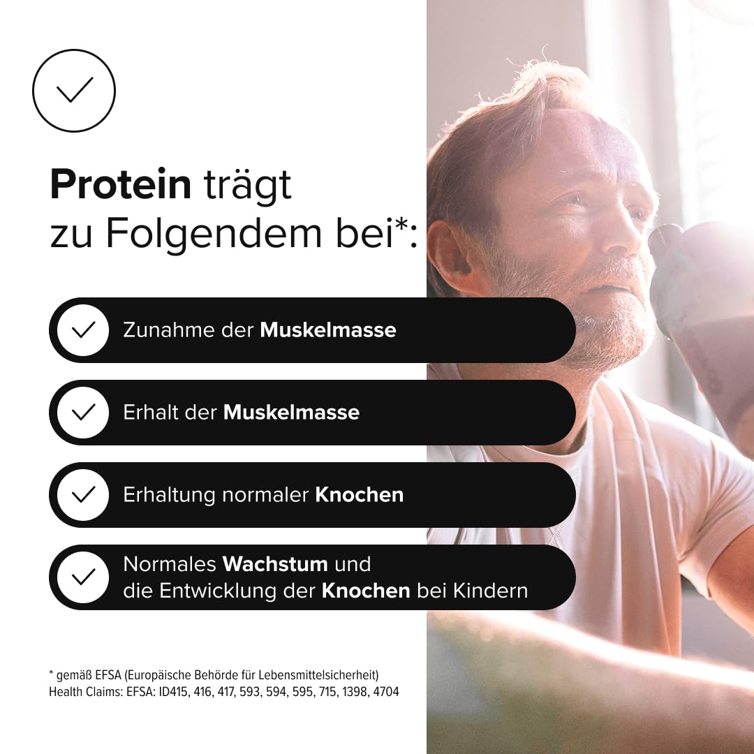 edubily® Whey Protein Konzentrat - Aus Milch von Kühen mit Weidezugang - Ohne Zucker & mit Stevia gesüßt - Optimale Löslichkeit - Made in Germany (750 g, Vanille)