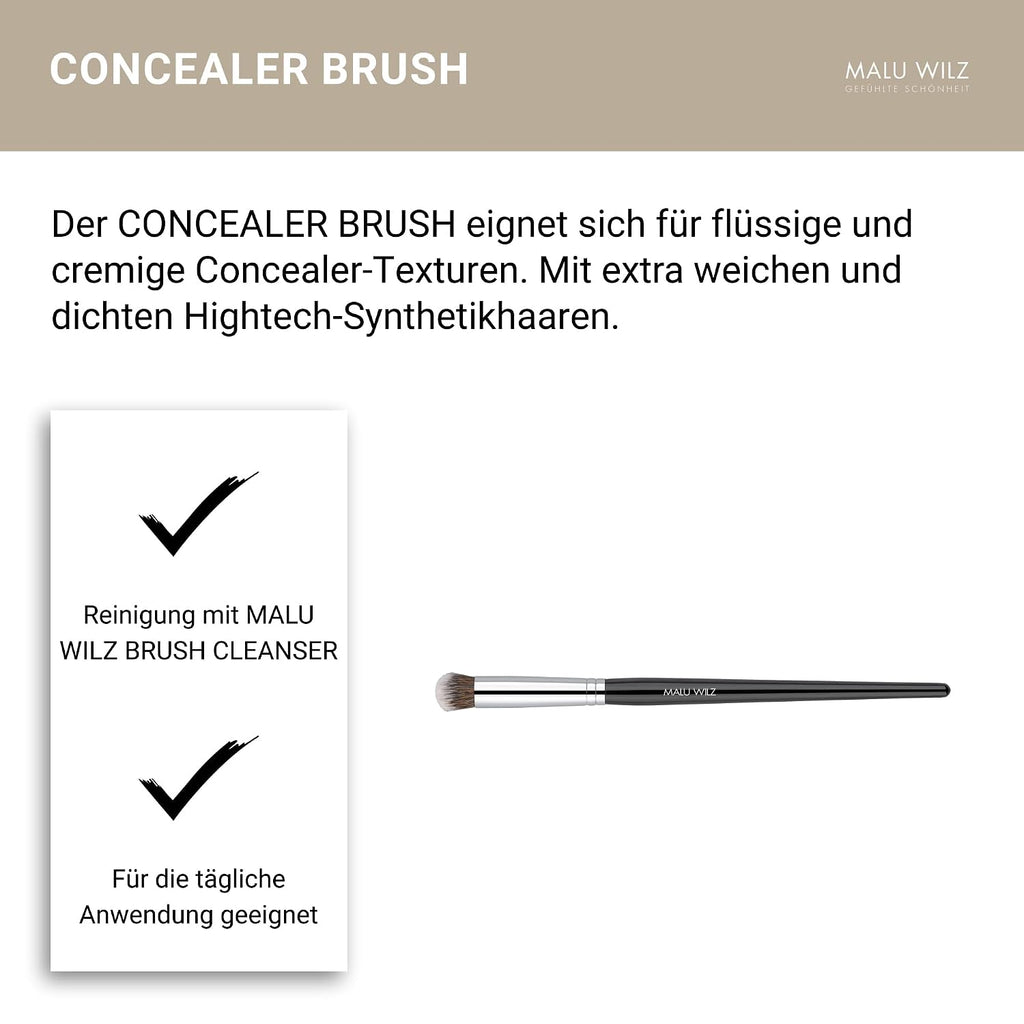 Malu Wilz Concealer Brush I Concealer Pinsel für die Augenpartien I Make up Pinsel, Contouring Pinsel zum Verblenden von Concealern gegen Augenringe