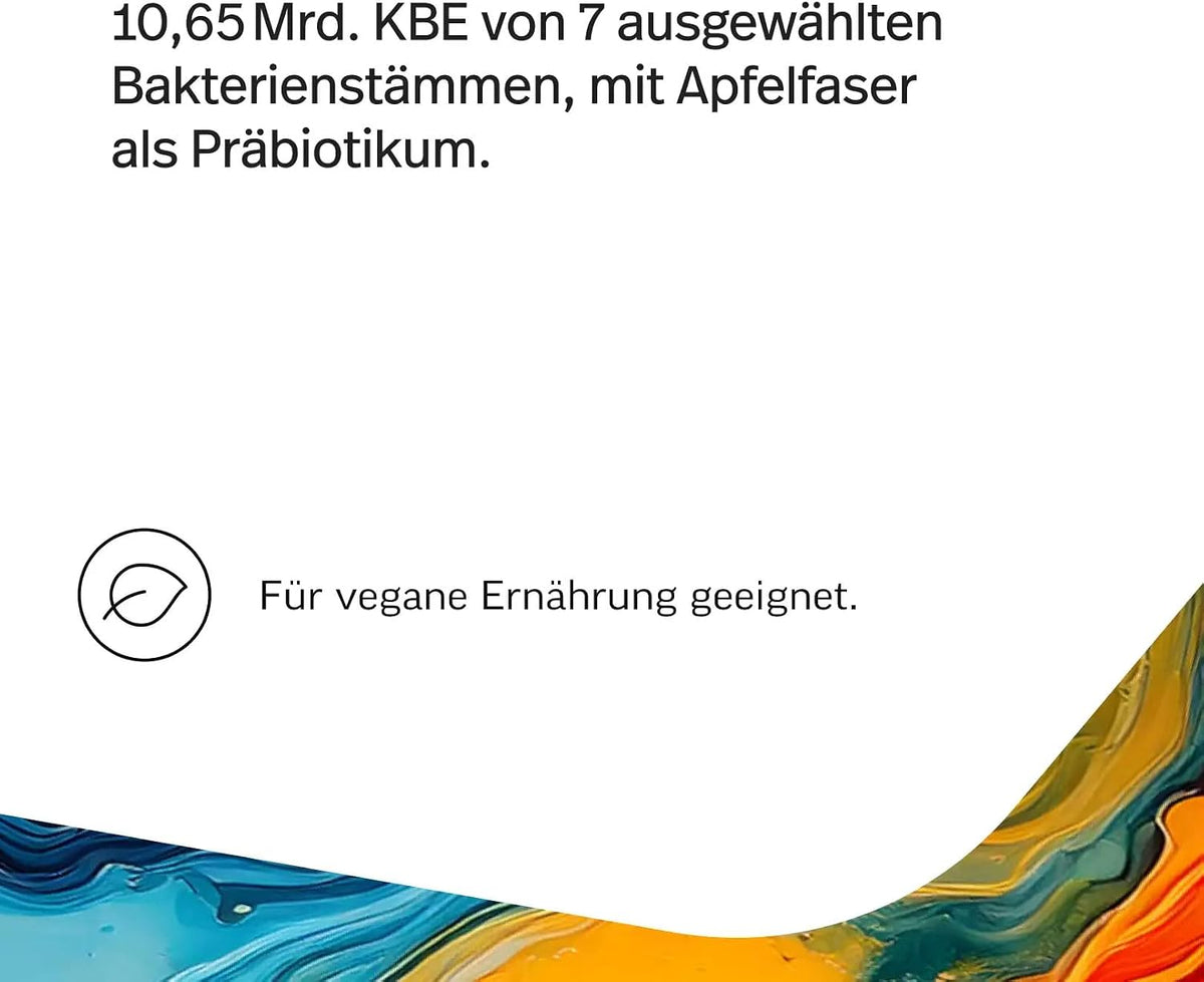 edubily® Darmbakterien Kapseln mit L. plantarum, L. reuteri, S. thermophilus, B. lactis, B. longum, B. infantis & B. adolescentis - Ohne Inulin (90 Kapseln)