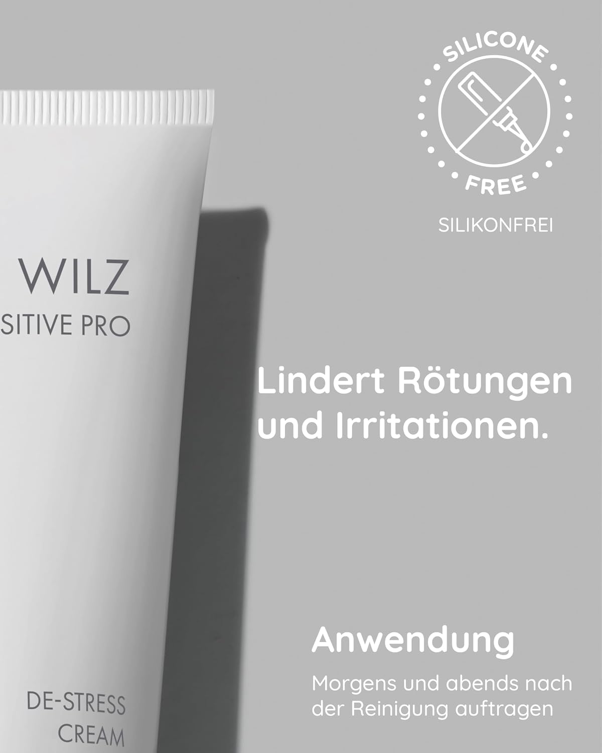 Malu Wilz DE-Stress Cream 50 ml I Skincare Gesichtspflege-Creme für sanfte Gesichtsreinigung I Schützender Gesichtsreiniger mit Hyaluronsäure I Vegan