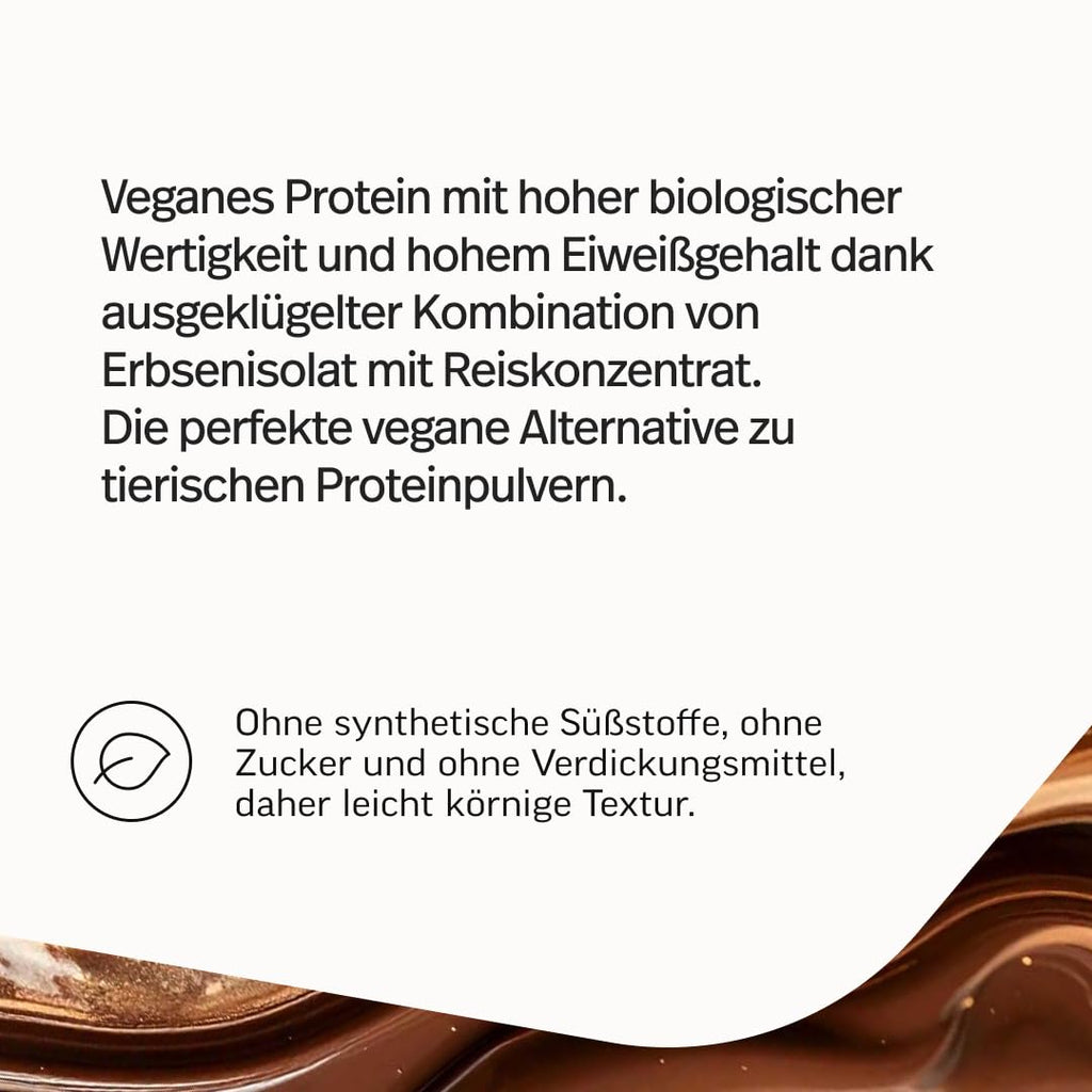 edubily® Veganes Proteinpulver - Mit Reisprotein und Erbsenprotein - Hoher Eiweißgehalt - Ohne Zucker • Mit Stevia • Laborgeprüftes Eiweißpulver (750 g, Erdbeere)