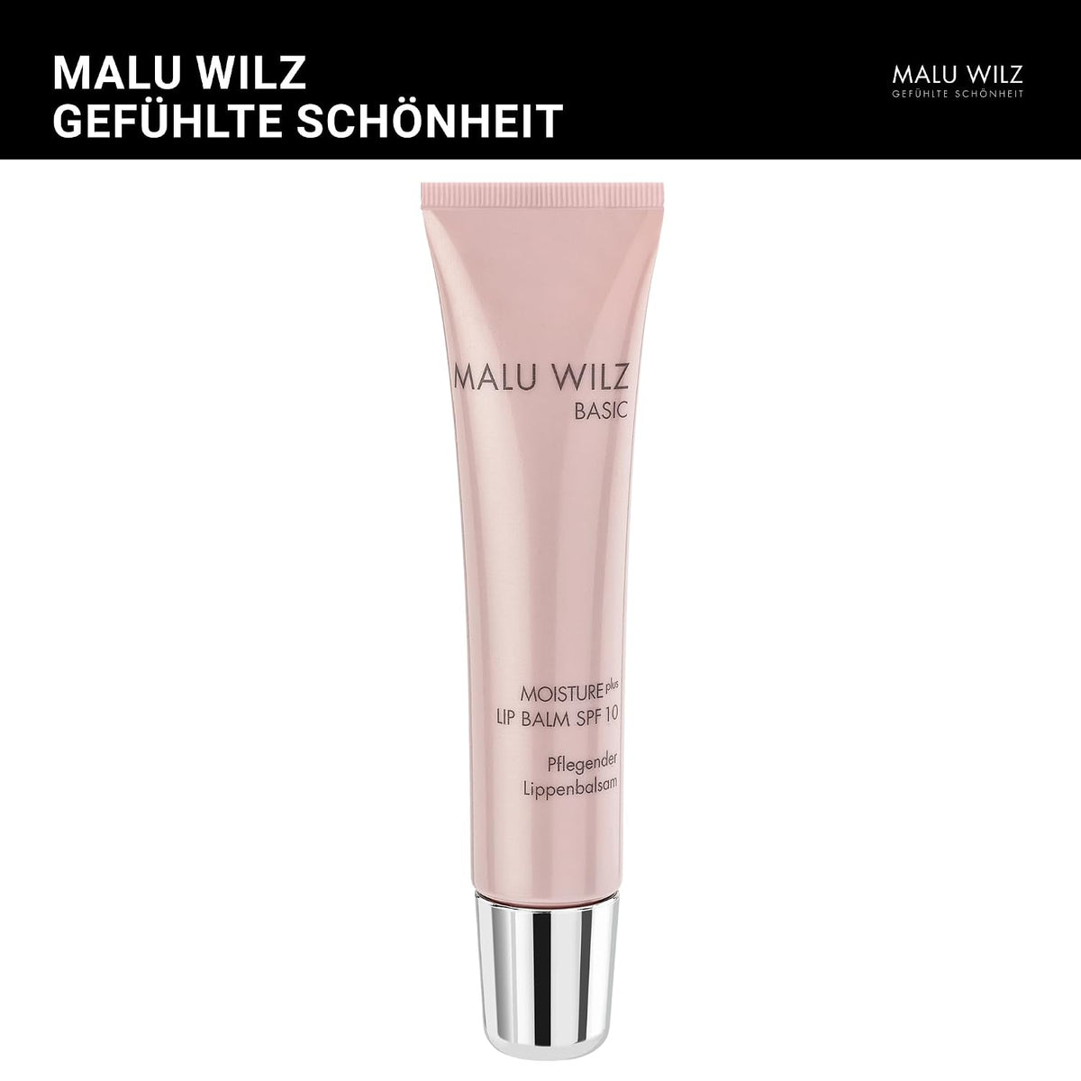 Malu Wilz Moisture Plus Lip Balm 15 ml I Duftender Lippenbalsam mit SPF 10 und feuchtigkeitsspendender Hyaluronsäure I Lippenpflege trockene Lippen I vegan