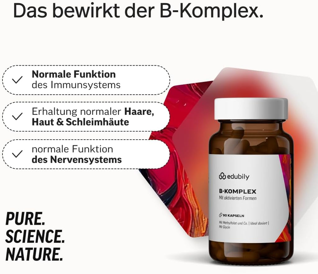 edubily® Vitamin B Komplex, 90 Kapseln