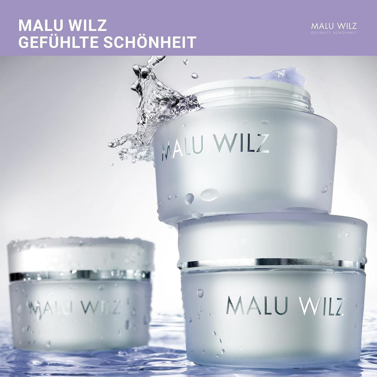 Malu Wilz Hyaluronic Active + Cream Rich 50 ml I Erfrischende Skincare Gesichtspflege-Creme mit Hyaluron-Wirkstoff-Formel mit Dual-Effekt I Booster I Vegan