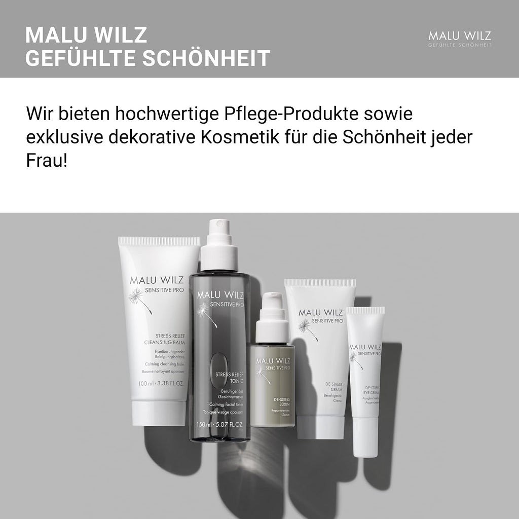 Malu Wilz DE-Stress Serum 30 ml I Skincare Gesichtspflege-Serum für sanfte Gesichtsreinigung I Schützender Gesichtsreiniger mit Hyaluronsäure I Vegan