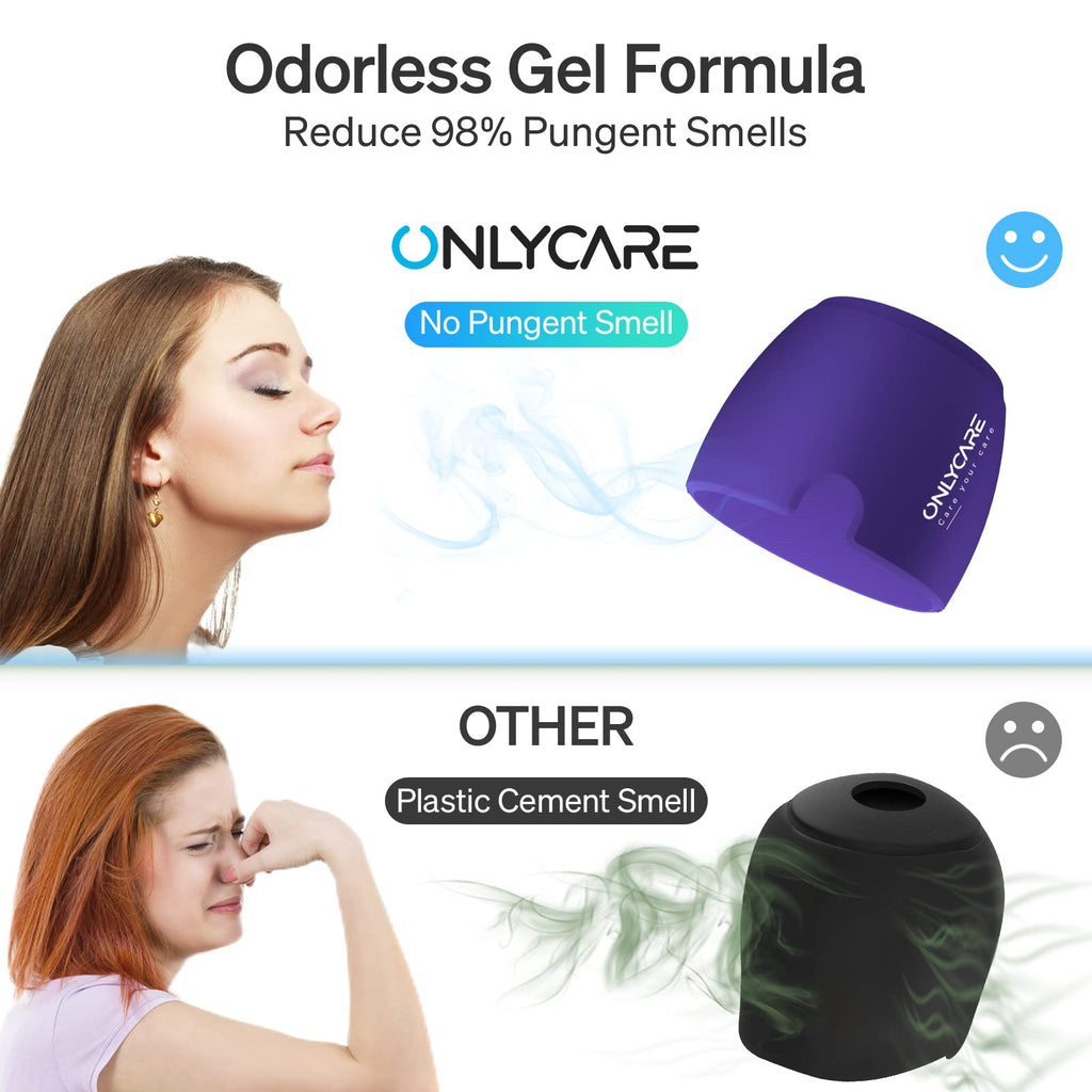 ONLYCARE Migräne Maske, Upgraded Kühlmaske Schlafmaske Kühlmütze Kühlhaube