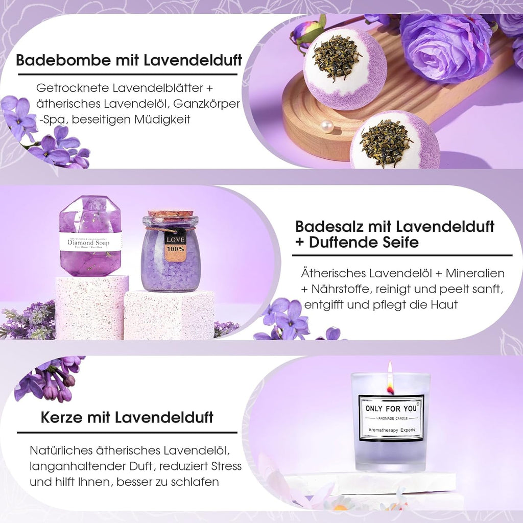 Geschenk für Frauen,Geburtstagsgeschenk für Frauen,Geschenkset Geburtstag Wellness Geschenke für Mama Freundin Frau Schwester,Weihnachten Valentinstag Muttertag 18 30 40 50 60 Geburtstag