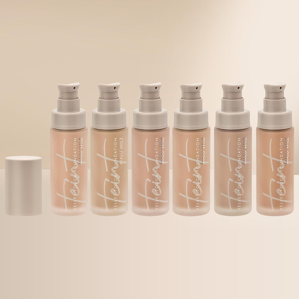 Malu Wilz Velvet Touch Foundation Sand Rose Cake 30ml I Skincare Creme Make up für makellosen Teint I Kaschiert Unebenheiten, Augenringe, Fältchen