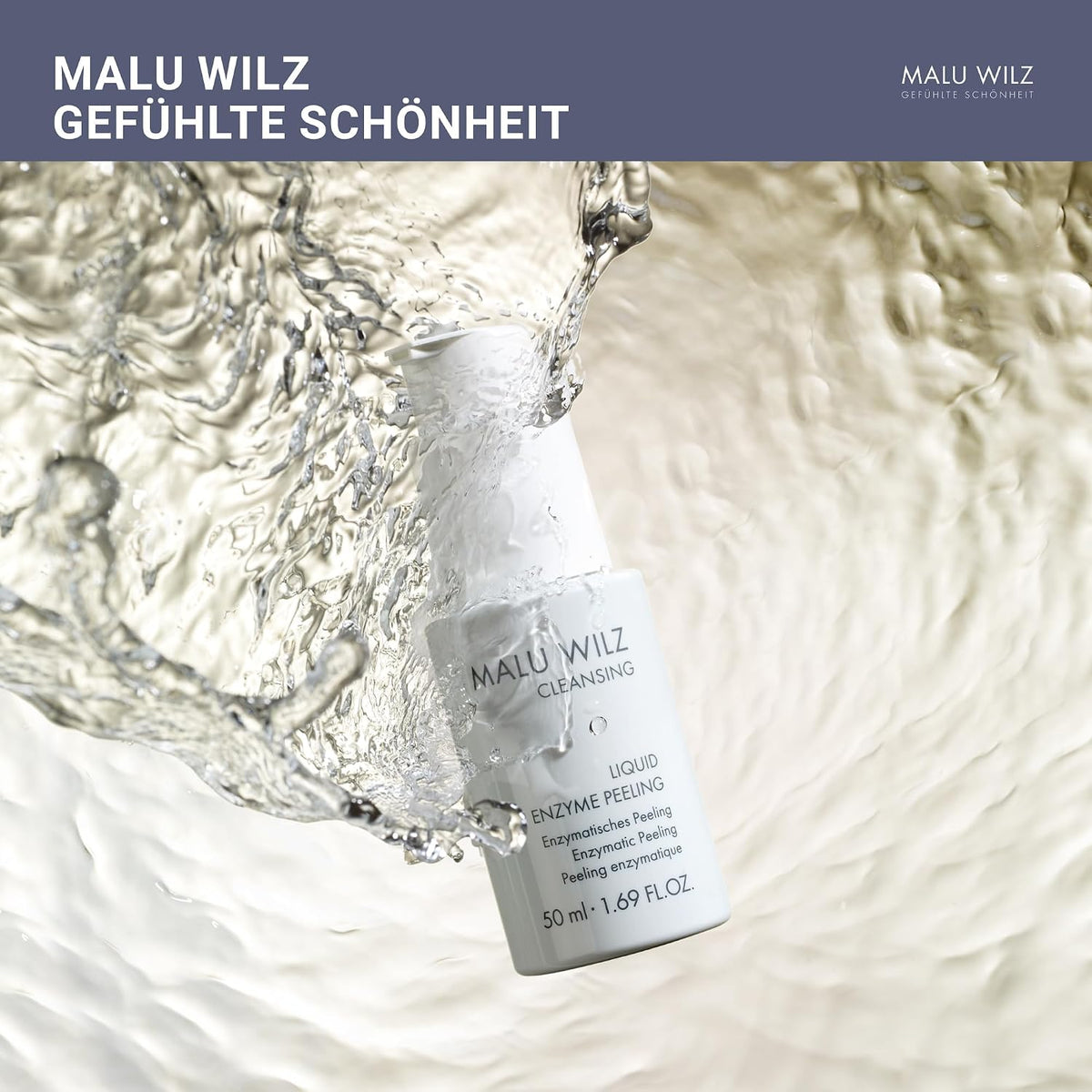 Malu Wilz Liquid Enzyme Peeling 50ml I Gesichtspeeling für jeden Hauttyp I Skincare Gesichtspflege-Peeling besonders gut bei akneähnlichem Hautzustand