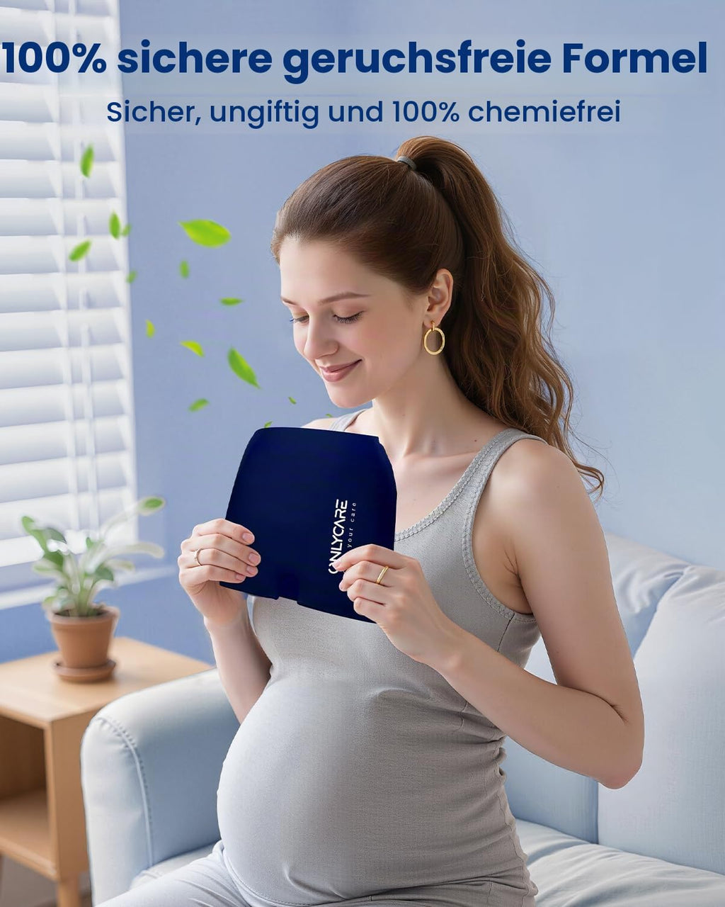 ONLYCARE Migräne Maske, Upgraded Kühlmaske Schlafmaske Kühlmütze Kühlhaube