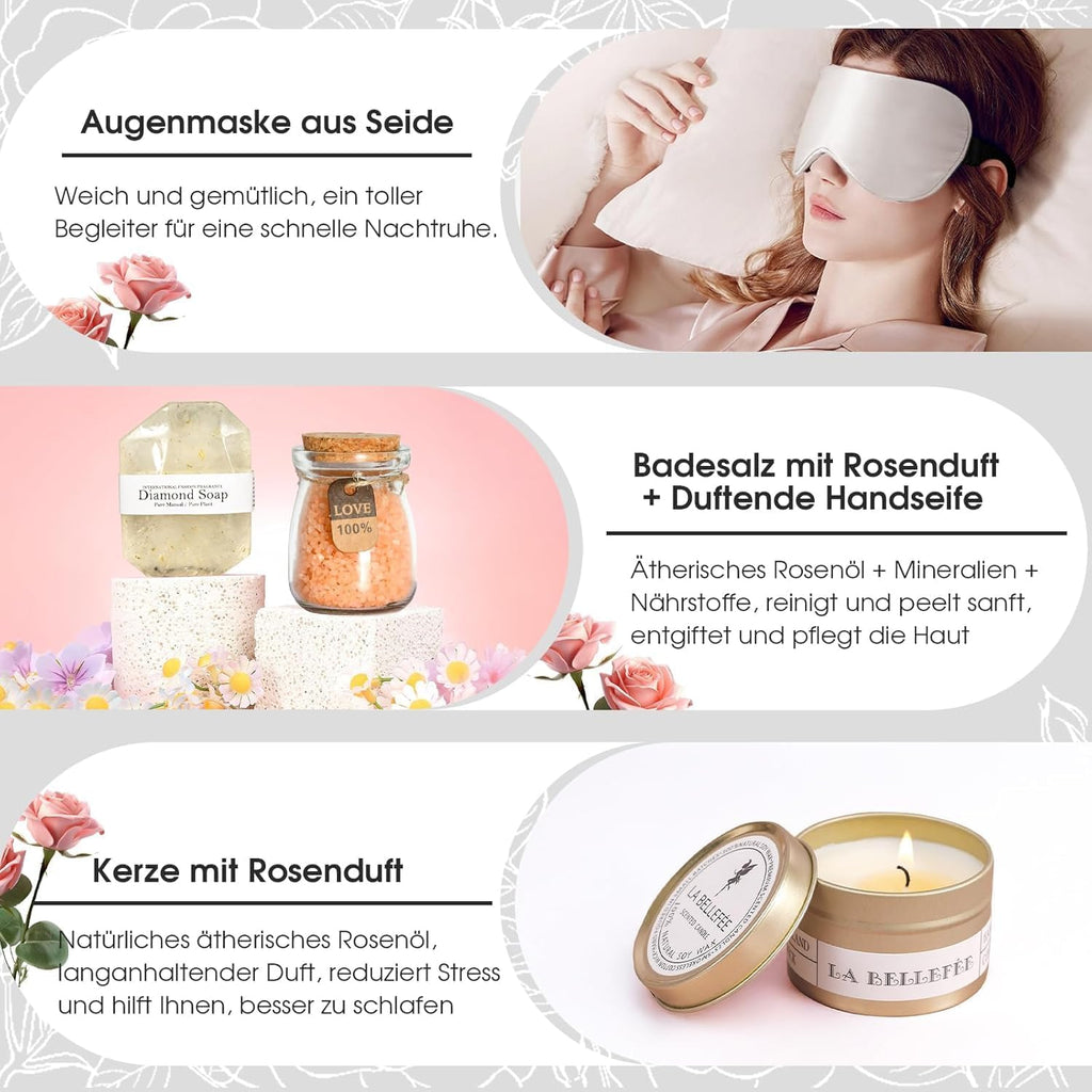 Geschenk für Frauen,Geburtstagsgeschenk für Frauen,Geschenkset Geburtstag Wellness Geschenke für Mama Freundin Frau Schwester,Weihnachten Valentinstag Muttertag 18 30 40 50 60 Geburtstag