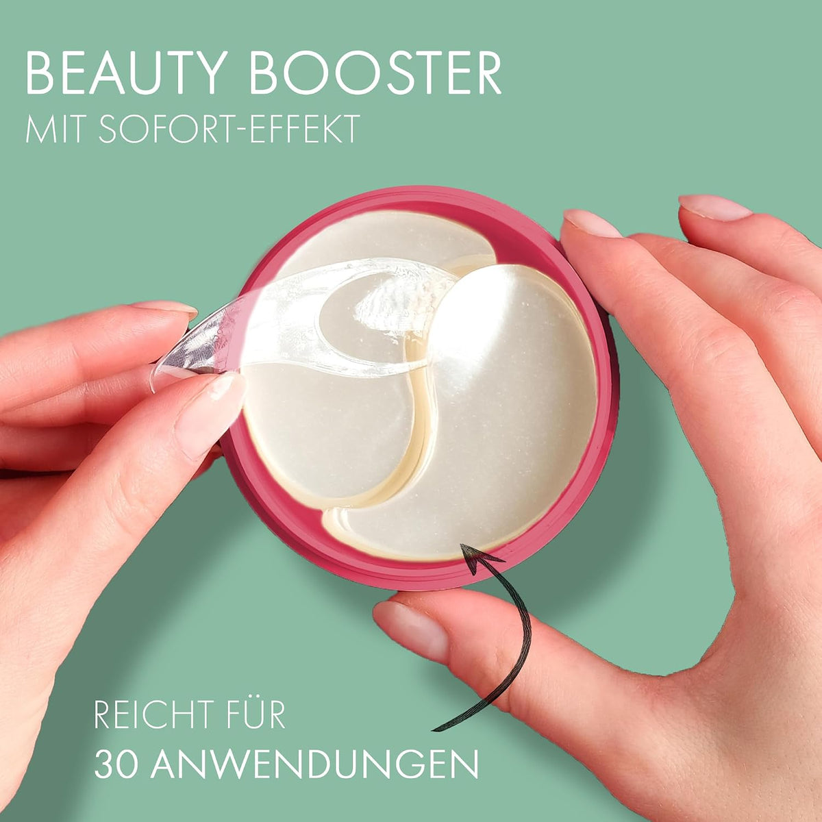 Malu Wilz PEPTIDE PLUS EYE PADS – Hydrogel Augenpads mit Peptid-Komplex, Hyaluron & Tremella Extrakt, gegen Falten, Augenringe und Tränensäcke, 60 Pads, vegan, dermatologisch getestet