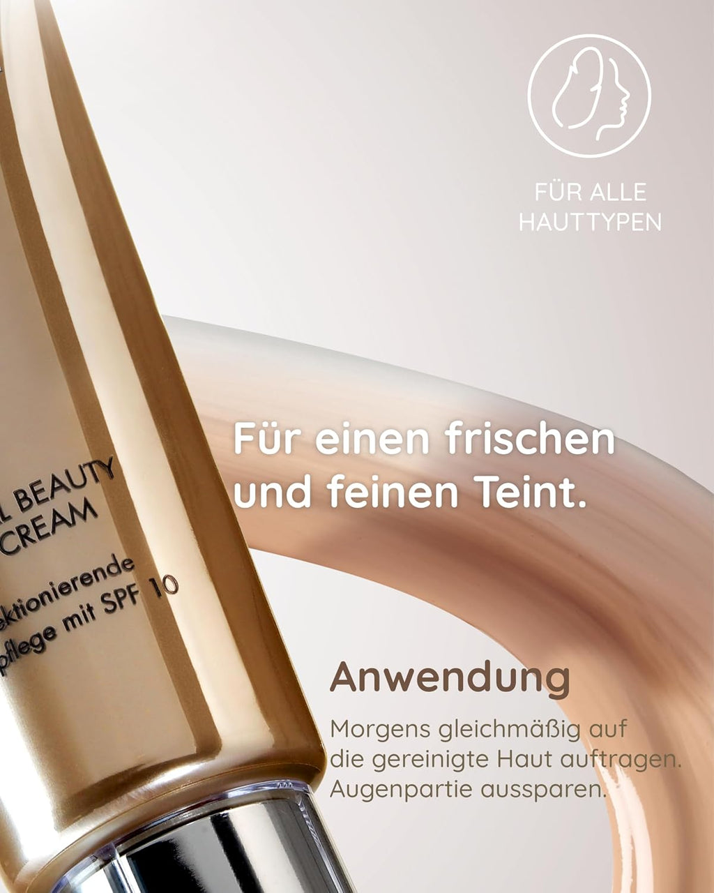 Malu Wilz Natural Beauty Day Cream 40ml I Erfrischende Skincare Gesichtspflege-Creme mit Glycerin & Panthenol I Mit UVA/UVB 10 I Mit Pigmentperlen I Vegan