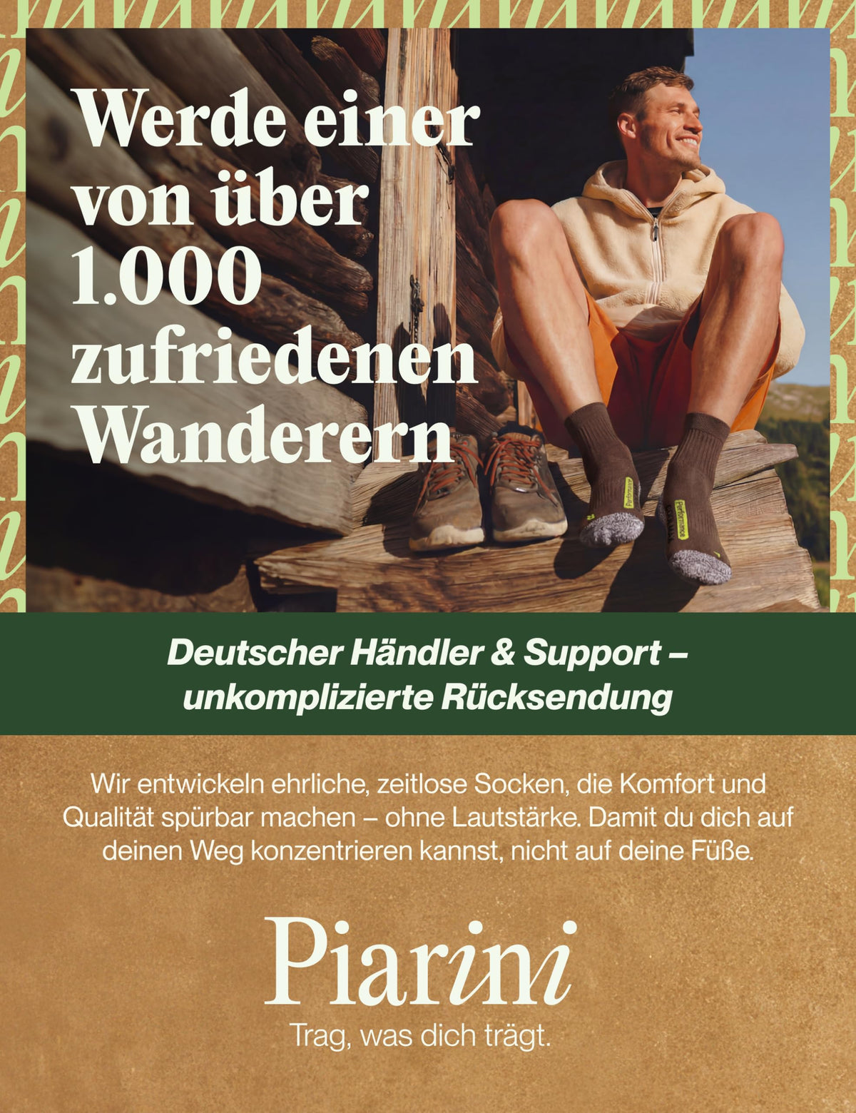 Piarini 2 Paar Coolmax Wandersocken Sommer Kurz, Atmungsaktiv, Anti Blasen & Geposltert - Outdoor Trekkingsocken Damen Herren - Gr. 35-38 bis 47-50