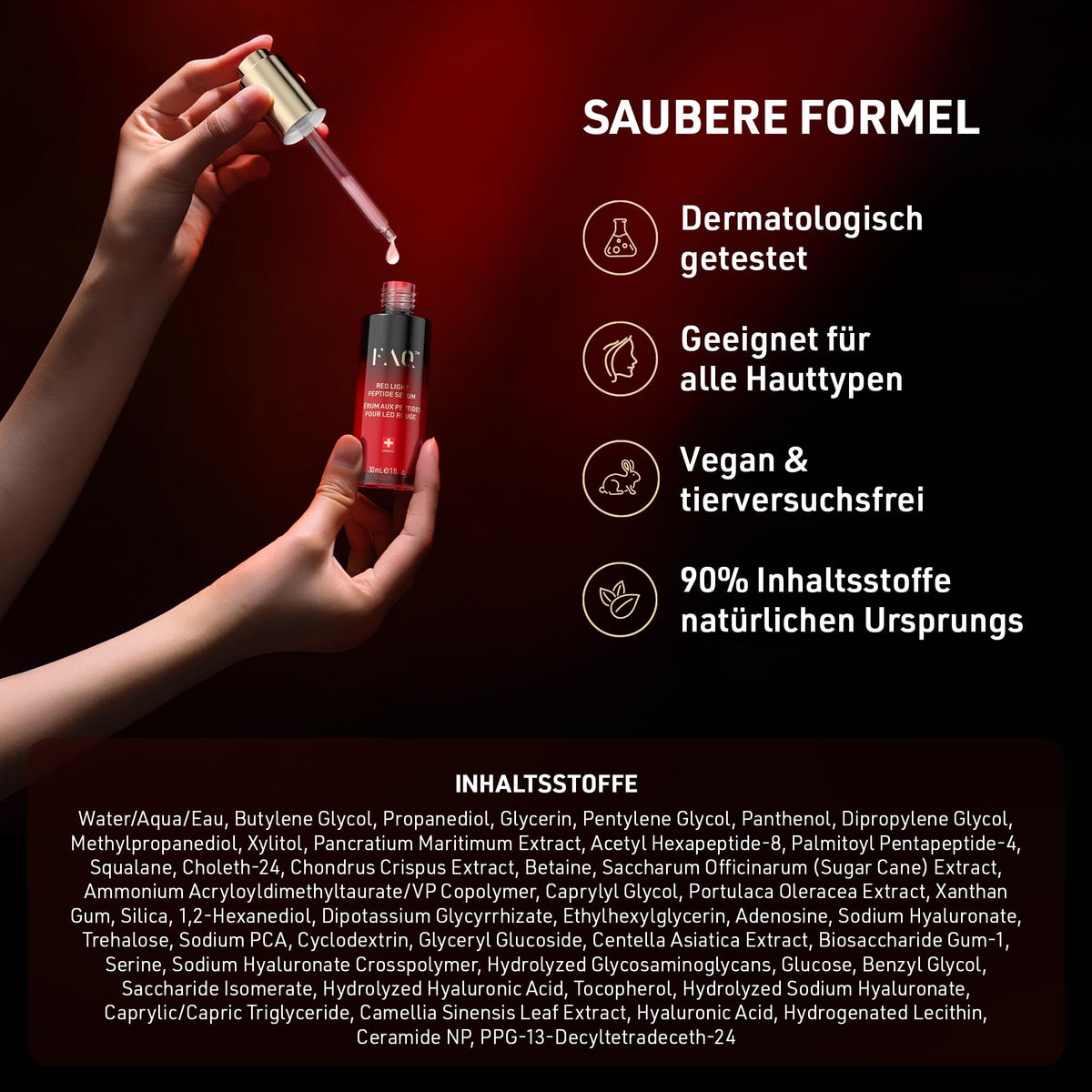 FAQ 202 LED-Gesichtsmaske + FAQ Glass Skin Kollagenmasken-Set, 5 Stk.