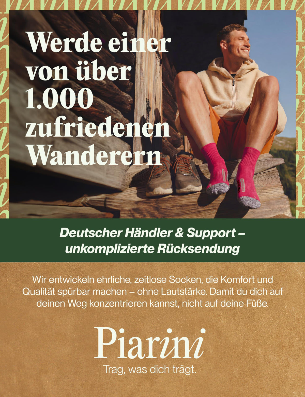 Piarini 2 Paar Coolmax Wandersocken Sommer Kurz, Atmungsaktiv, Anti Blasen & Geposltert - Outdoor Trekkingsocken Damen Herren - Gr. 35-38 bis 47-50