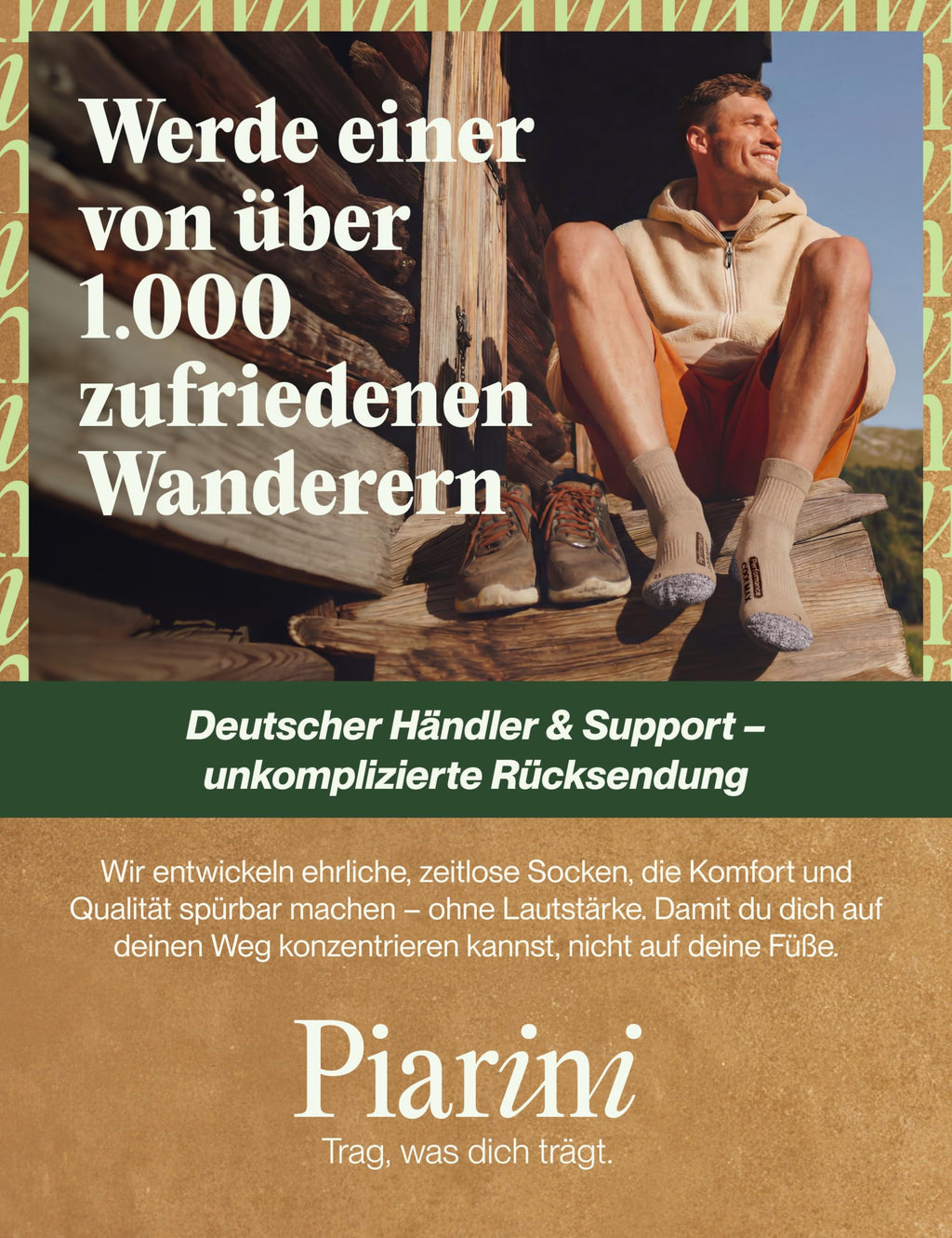 Piarini 2 Paar Coolmax Wandersocken Sommer Kurz, Atmungsaktiv, Anti Blasen & Geposltert - Outdoor Trekkingsocken Damen Herren - Gr. 35-38 bis 47-50