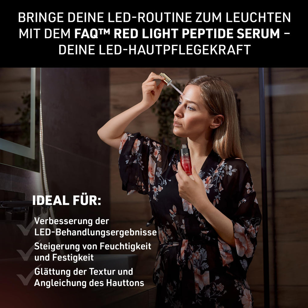 FAQ 202 LED-Gesichtsmaske + FAQ Glass Skin Kollagenmasken-Set, 5 Stk.