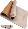 YOGATI Yogamatte rutschfest Schadstofffrei, mit Tragegurt. Yoga Matte mit Ausrichtungslinien. Ideal Yogamatten als Gymnastikmatte, Sportmatte, Fitnessmatte, Jogamatte - Yoga mat