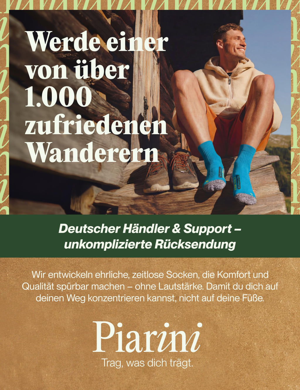 Piarini 2 Paar Coolmax Wandersocken Sommer Kurz, Atmungsaktiv, Anti Blasen & Geposltert - Outdoor Trekkingsocken Damen Herren - Gr. 35-38 bis 47-50