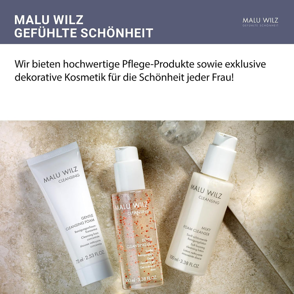 Malu Wilz Detox Cleansing Gel 100ml I Skincare Reinigungsgel für die gründliche & milde Gesichtsreinigung I Gesichtsreiniger mit Vitamin E I Vegan