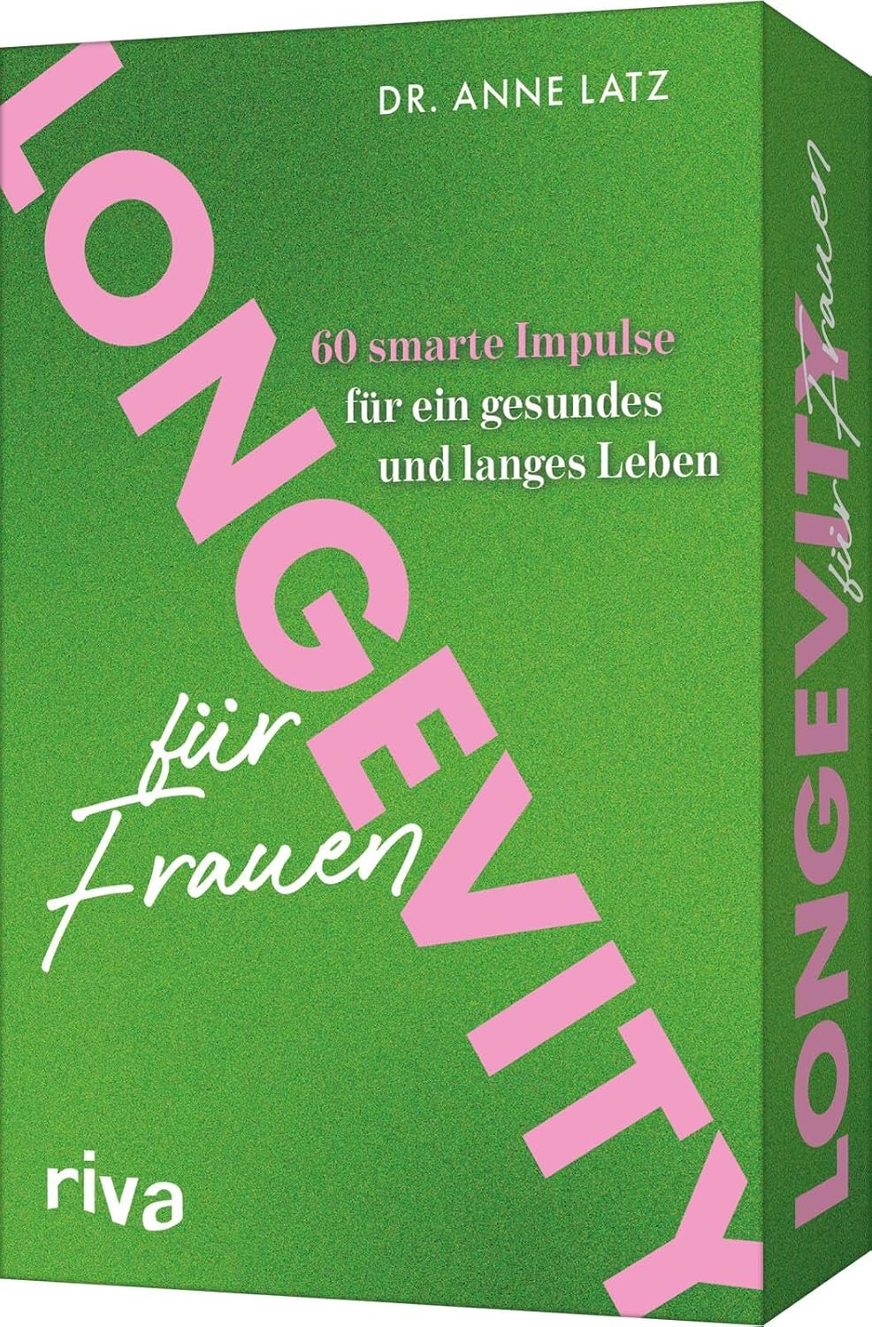 Longevity für Frauen: 60 smarte Impulse für ein gesundes und langes Leben | Handliche, moderne Karten mit einfachen Tipps zu Slow-Aging, Detox, Clean Eating, Zellverjüngung, Fitness
